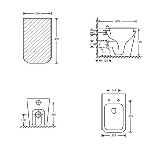 Noveen Toilets T003D – TURIN R&T Package