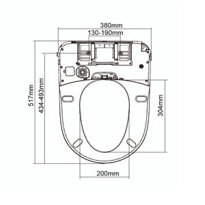 Noveen Toilets Bonn CleanSense Electronic Bidet Seat – V3203