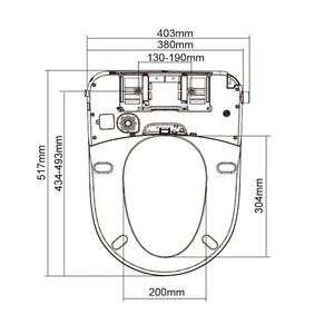 Noveen Toilets Fez CleanSense Electronic Bidet Seat – V3210