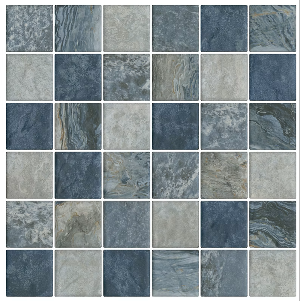 STH081 2SR1 SOUTH PACIFIC VANUATU WAVE BLUE MOSAIC 47X47