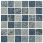GNS Tile STH081 2SR1 SOUTH PACIFIC VANUATU WAVE BLUE MOSAIC 47X47