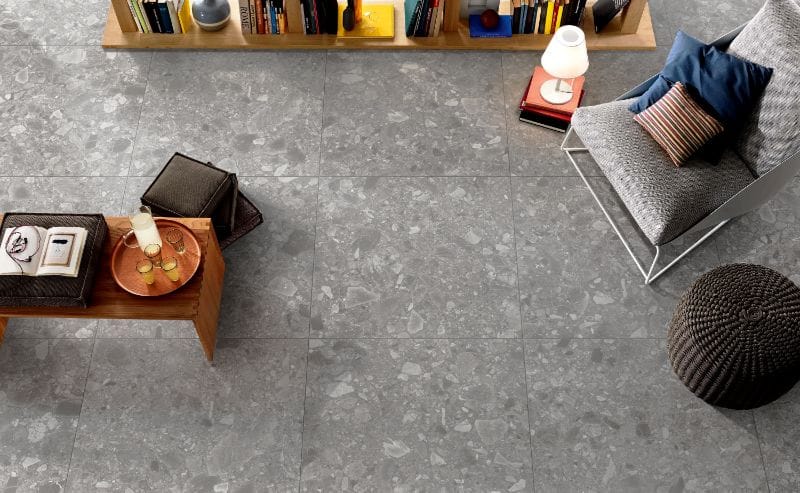 Verona Silver Terrazzo Matt Tile 300x600mm