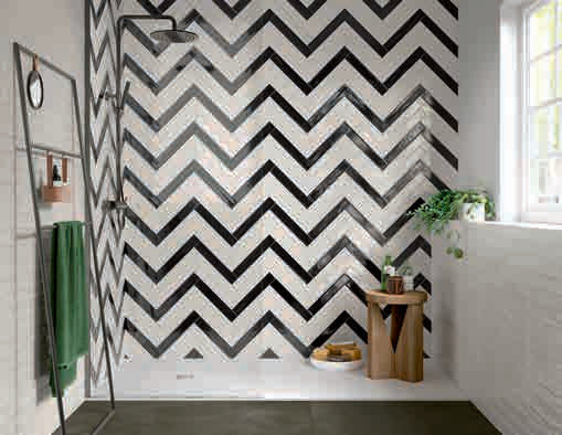 Victory Black  Gloss Subway Tile 370x61x6mm