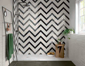 EV Tile Victory Black  Gloss Subway Tile 370x61x6mm