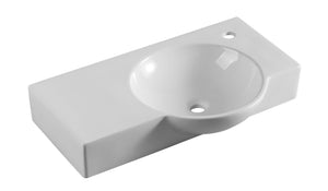 ZENMO Basins WB 7445W CHLOE Wall Hung Basin - RH Tap Hole Only 745x450x125MM