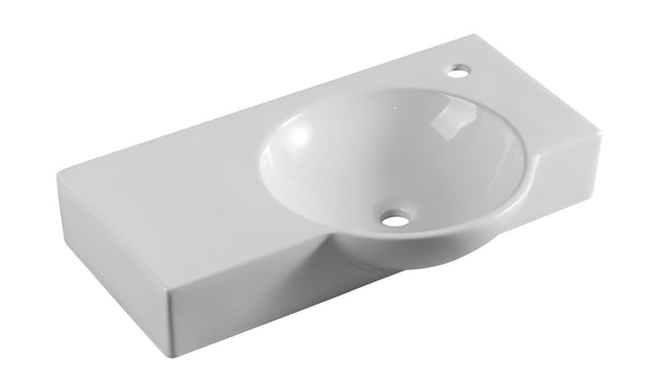 ZENMO Basins WB 7445W CHLOE Wall Hung Basin - RH Tap Hole Only 745x450x125MM