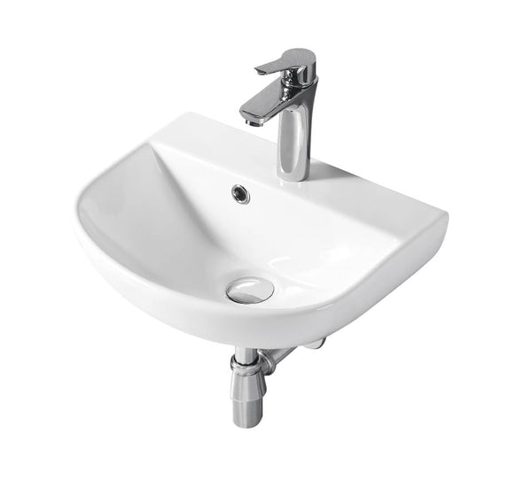ZENMO Basins WB3062W MINTY-II Wall Hung Basin with Brackets 430x360x180MM