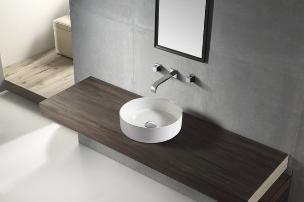 ZENMO Basins WB3535 JAMIE Above Counter Basin in Gloss White Finish 355*355*120MM