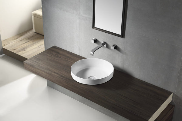 ZENMO Basins WB3636 JESS Half Insert Basin in Gloss White Finish 360x360x120MM