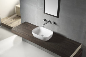 ZENMO Basins WB4632 LUCERNE Above Counter Basin in Gloss White Finish 460x320x135MM
