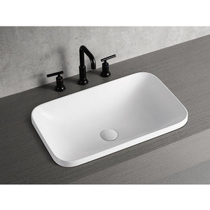 WB 6038 MILAN Semi-Insert Rectangular Basin