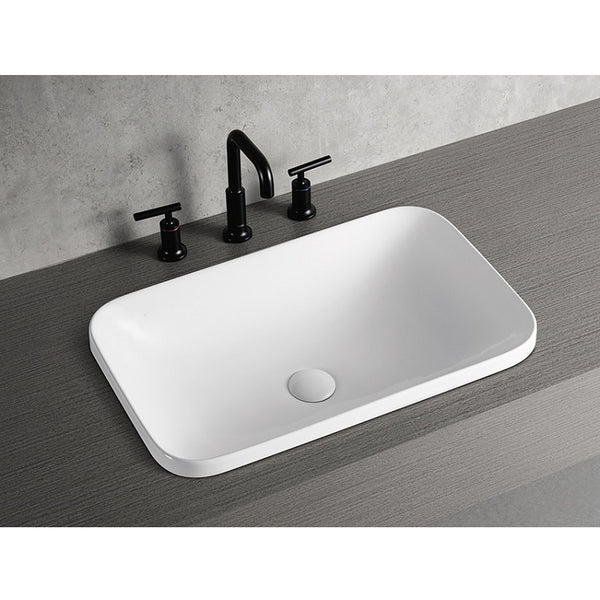 WB 6038 MILAN Semi-Insert Rectangular Basin