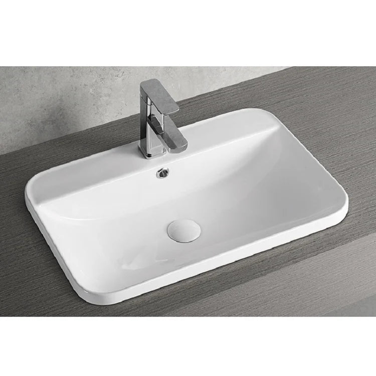 WB 6040 VENICE Semi-Insert Rectangular Basin 600x400x160MM