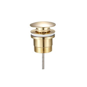 ZENMO simple WBPLUG 32MM BB BRUSHED BRASS POP UP WASTE WITHOUT OVERFLOW