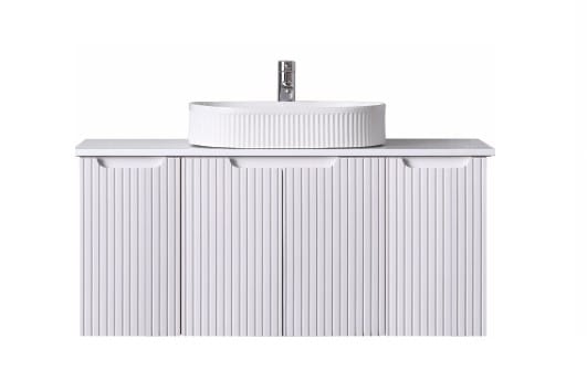 Avia Vanities WH56-1200WM Duplex Collection (Wall Hung) 1200mm - Matt White Single Bowl