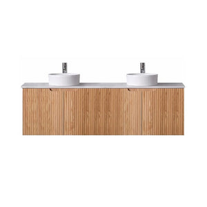 Avia Vanities WH56-1500DA6 Duplex Collection (Wall Hung) 1500mm - Rosewood Double Bowls
