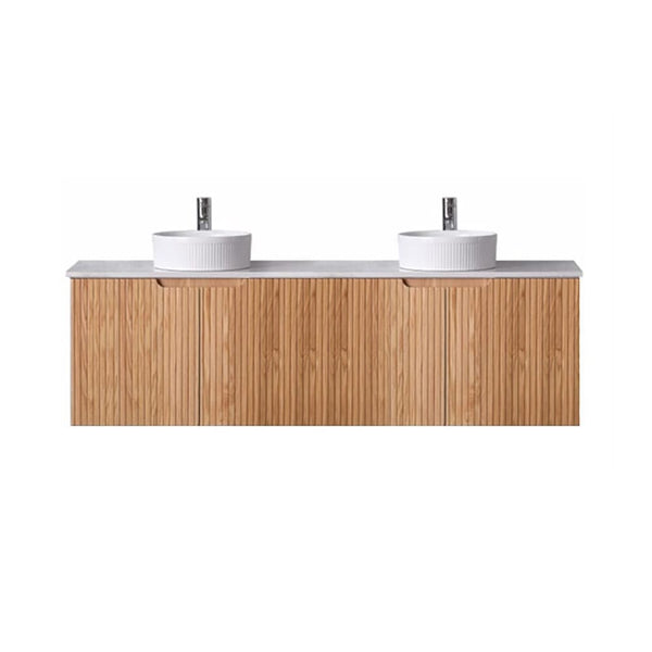 Avia Vanities WH56-1500DA6 Duplex Collection (Wall Hung) 1500mm - Rosewood Double Bowls