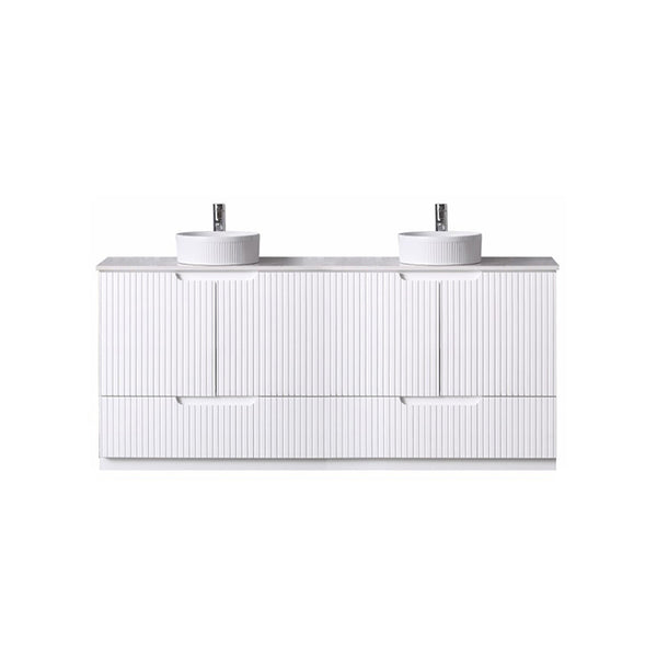WH56+SK56-1500DMW Duplex Collection (Floor Standing) 1500mm - Matt White Double Bowls
