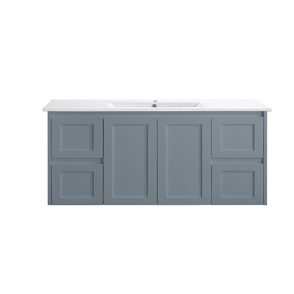 WH76-1200WGM Luna Collection Vanity 1200mm - Matt Grey Single Bowl / Double Bowls