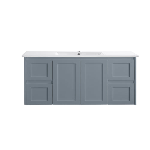 WH76-1200WGM Luna Collection Vanity 1200mm - Matt Grey Single Bowl / Double Bowls