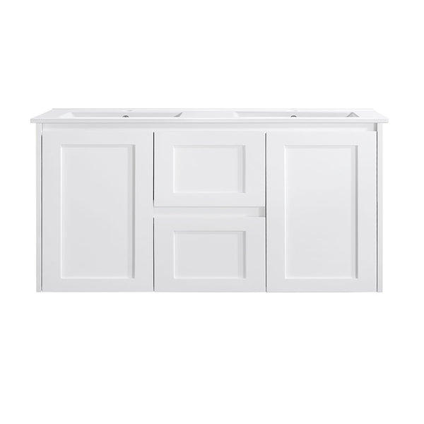 WH76-1200WM Luna Collection Vanity 1200mm - Matt White Single Bowl / Double Bowls