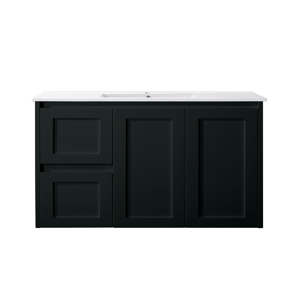 WH76-900WBM Luna Collection Vanity 900mm - Matt Black Single Bowl