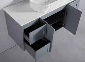 WH76-1200WGM Luna Collection Vanity 1200mm - Matt Grey Single Bowl / Double Bowls