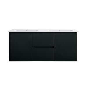 WH8027-1200WBM Willow Collection Vanity 1200mm - Matt Black Single Bowl / Double Bowls