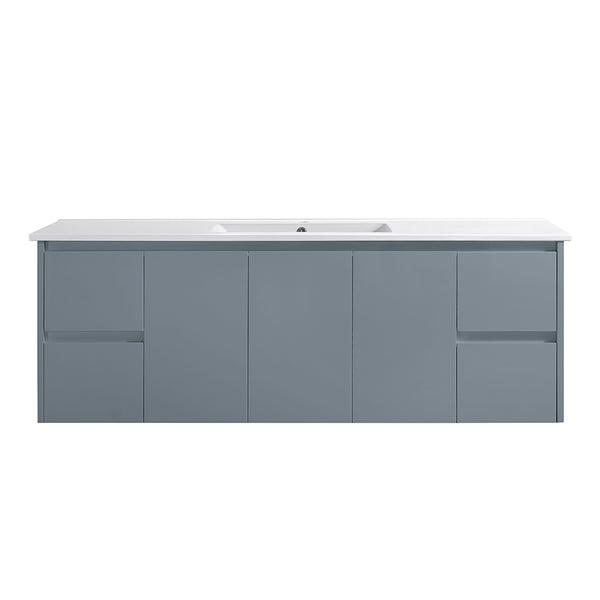 WH8027-1500WGM Willow Collection Vanity 1500mm - Matt Grey Single Bowl / Double Bowls