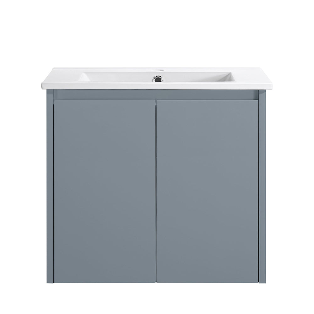 WH8027-600WGM Willow Collection Vanity 600mm - Matt Grey Single Bowl