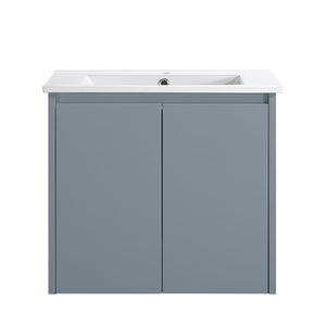 WH8027-600WGM Willow Collection Vanity 600mm - Matt Grey Single Bowl