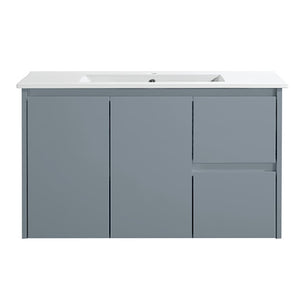 WH8027-900WGM Willow Collection Vanity 900mm - Matt Grey Single Bowl