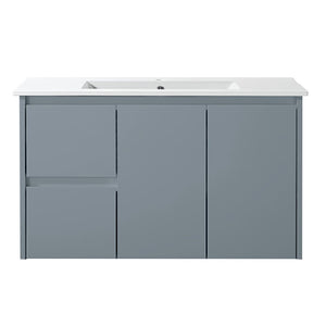 WH8027-900WGM Willow Collection Vanity 900mm - Matt Grey Single Bowl