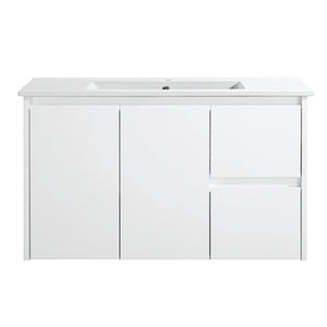 WH8027-900WM Willow Collection Vanity 900mm - Matt White Single Bowl