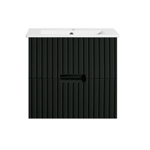 WH86-600WBM Elena Collection Vanity 600mm - Matt Black Single Bowl