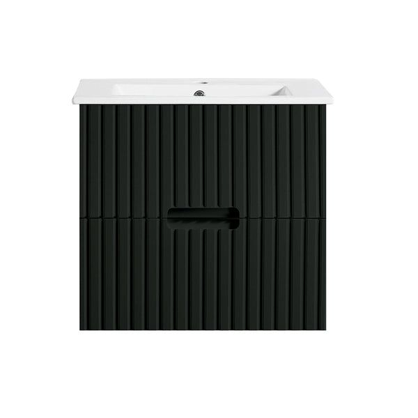 WH86-600WBM Elena Collection Vanity 600mm - Matt Black Single Bowl