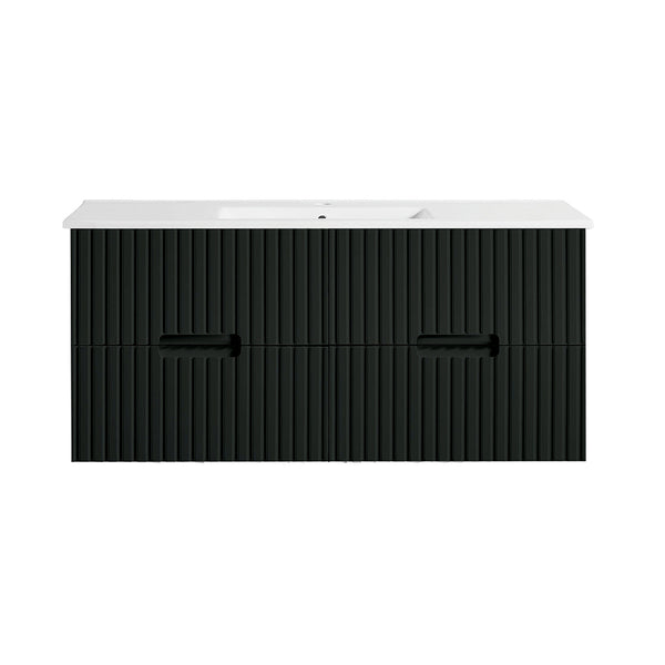WH86-1200WBM Elena Collection Vanity 1200mm - Matt Black Single Bowl