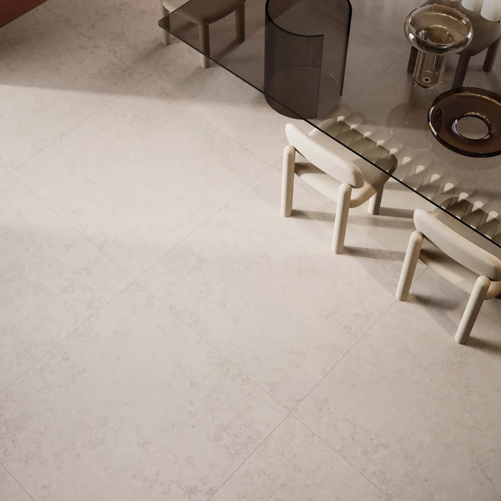 Poetry Stone White Natural Stone Look Tile 600X600mm