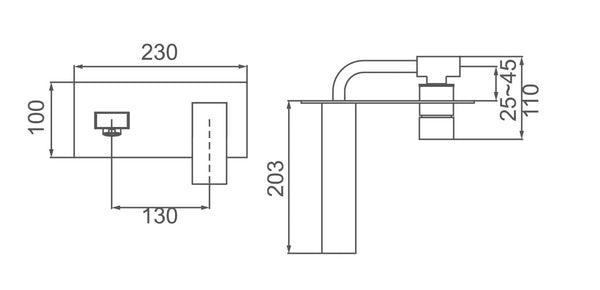 ZENMO Mixer Taps WT 807  ACQUA Bath/Basin Set