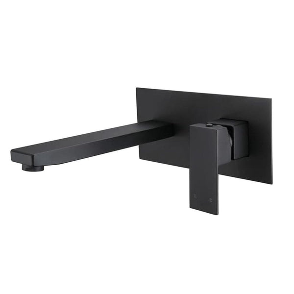 ZENMO Mixer Taps WT 807BK ACQUA BLACK Basin/Bath Set in Matte Black