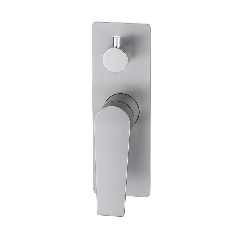 WT 1109BN EXON Shower Mixer with Diverter in Brushed Nickel