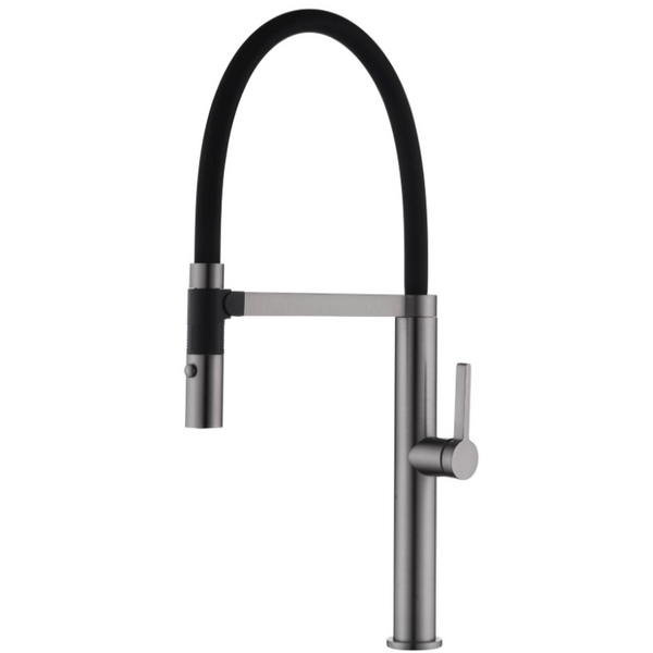 WT 6205GM NIXON Sink Mixer w/Black Hose Gun Metal finish