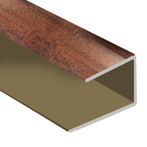 Timber Flooring Metal Senior End Trim - WALNUT