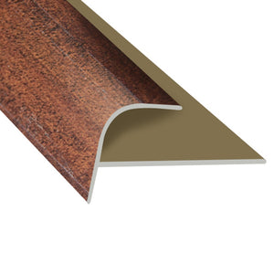 Timber Flooring Metal Senior Stair Trim - WALNUT