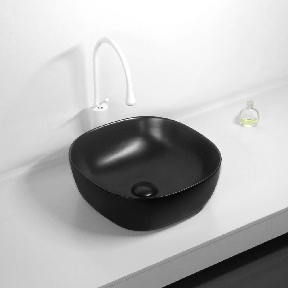 PA37375MB Above Counter Basin 370*370*120mm Matt Black