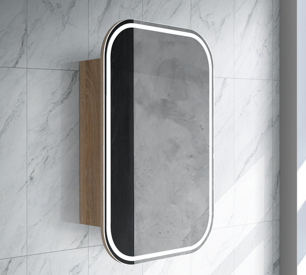 LED RSH-6090A8 LED Eric Collection 600*900*115MM Natural Timber SHAVING CABINET