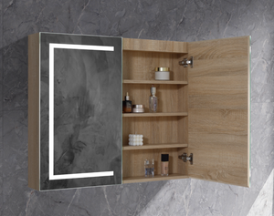 LED PSH-9075A8 Brighton LED Collection 900*750*150MM Natural Timber SHAVING CABINET