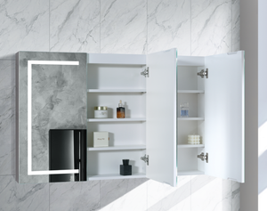 LED PSH-7575MW Brighton LED Collection 750*750*150MM Matt White SHAVING CABINET