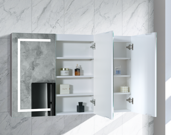 LED PSH-7575MW Brighton LED Collection 750*750*150MM Matt White SHAVING CABINET