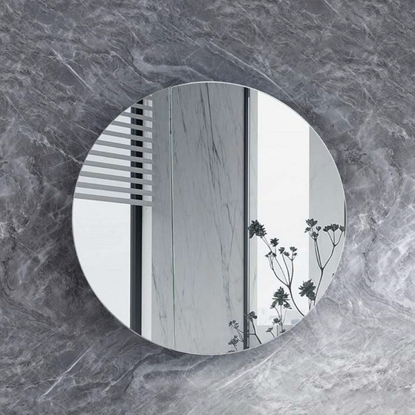 RSC-800MW Cadel Collection 800MM Matt White Round SHAVING CABINET